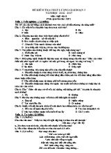 Đề kiểm tra chất lượng giai đoạn III môn Ngữ văn Lớp 8 - Năm học 2016-2017 (Có đáp án)